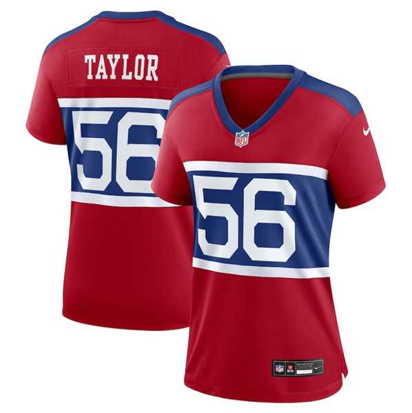 Women%27s New York Giants #56 Lawrence Taylor Century Red Alternate Vapor Limited Football Stitched Jersey Dzhi